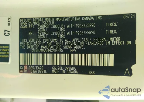 2021 Lexus Rx 350 from USA, damaged, VIN 2T2HZMAA6MC209595